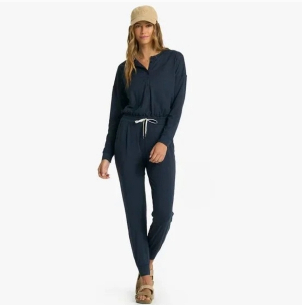 Vuori Lux Henley Jumpsuit Ink Heather. Womens XL NWT